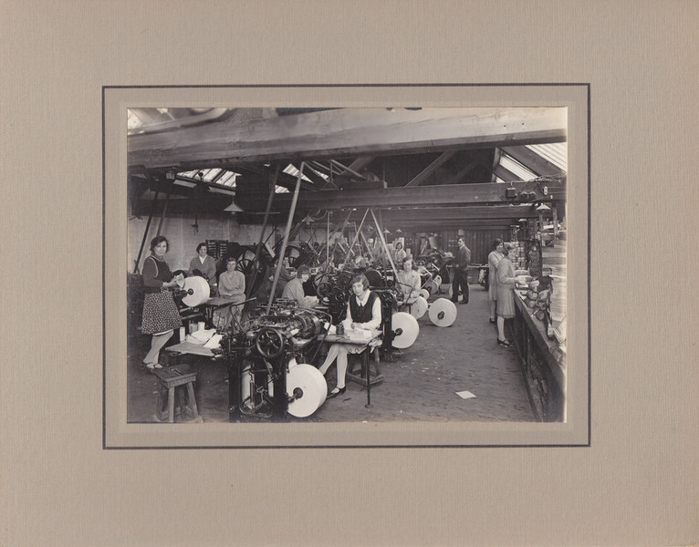 Stonehouse Paper Mill factory floor, c.1930s